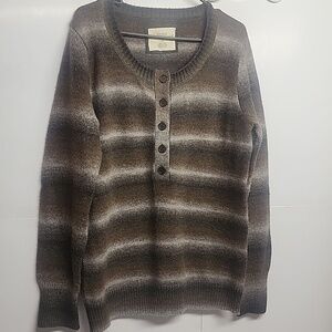 Natural Reflections Earthy Tone Sz L Sweater Warm & Cozy